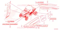 AUTOCOLLANTS pour Honda TALON 1000 R SPECIAL EDITION 2021