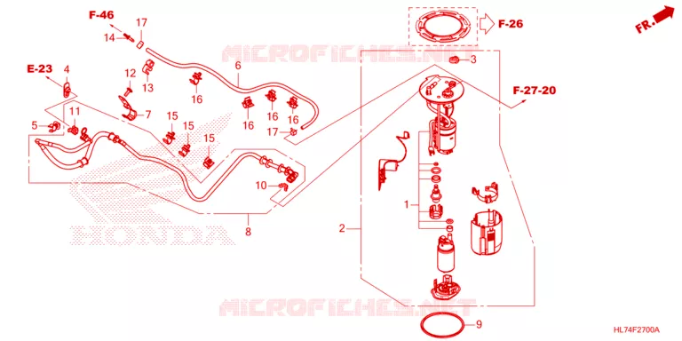 POMPE A ESSENCE Honda ATV 1000 TALON 2021  SXS1000S4XM