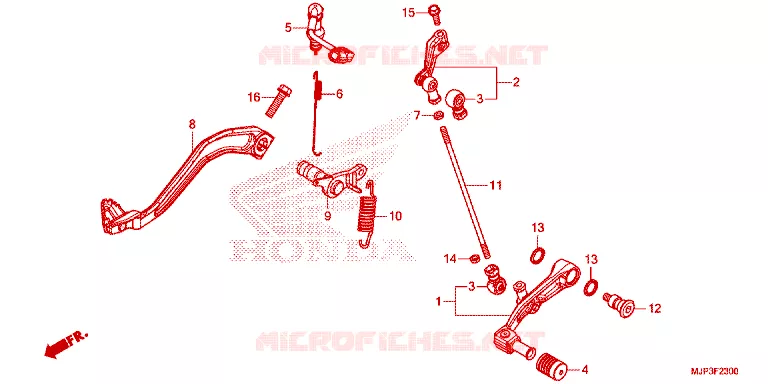 PEDALE Honda MOTO 1000 AFRICA-TWIN 2017  CRF1000G