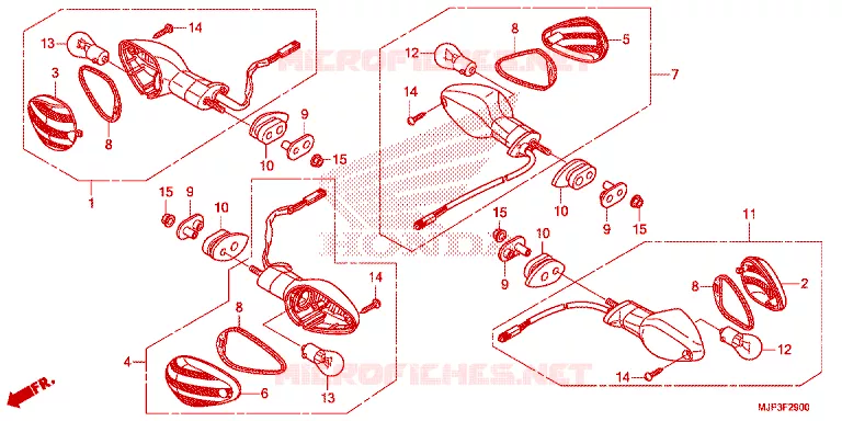 CLIGNOTANT Honda MOTO 1000 AFRICA-TWIN 2016  CRF1000G
