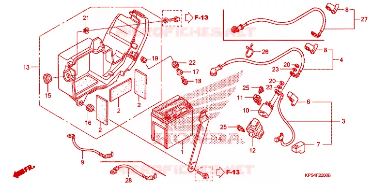 BATTERIE Honda MOTO 230 CRF 2003  CRF230F3