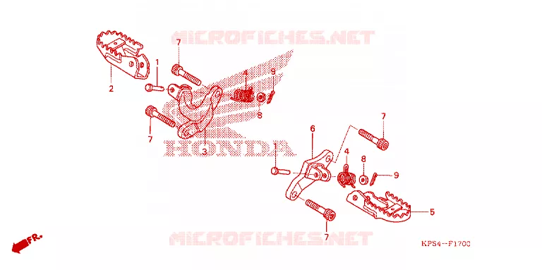 REPOSE PIED Honda MOTO 230 CRF 2003  CRF230F3