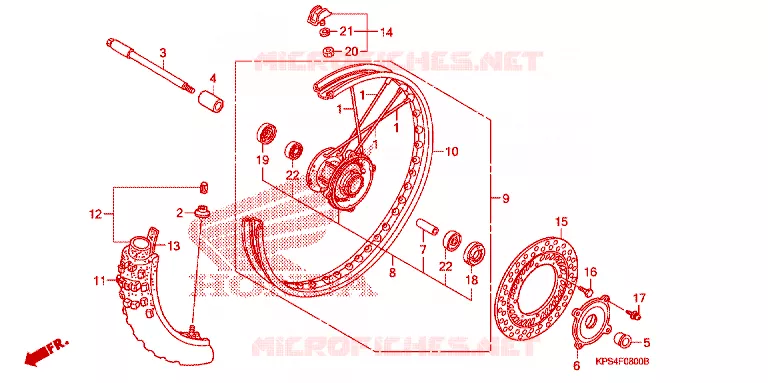 ROUE AVANT Honda MOTO 230 CRF 2003  CRF230F3