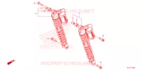 AMORTISSEUR ARRIERE pour Honda ADV 350 HSVCS SANS TOP CASE 2023