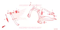BEQUILLE pour Honda ADV 350 HSVCS SANS TOP CASE 2023