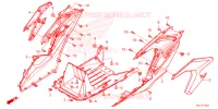 COUVERCLES LATERAUX REPOSES PIEDS pour Honda ADV 350 HSVCS SANS TOP CASE 2023