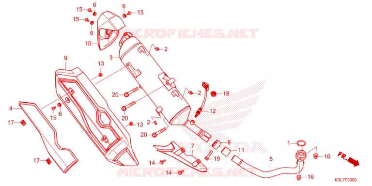 SILENCIEUX D'ECHAPPEMENT Honda SCOOTER 350 ADV 2023  ADV350AP