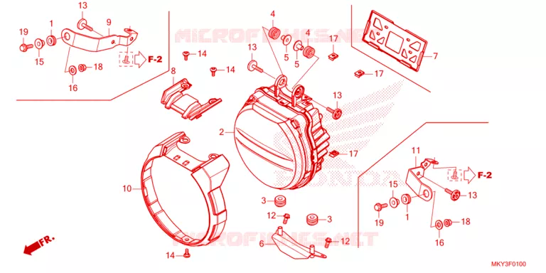 PHARE Honda MOTO 650 CB 2023  CB650RAP