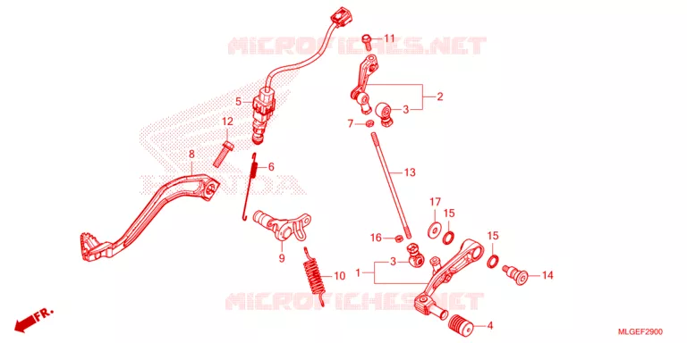 PEDALE Honda MOTO 1100 AFRICA-TWIN 2023  CRF1100A2P