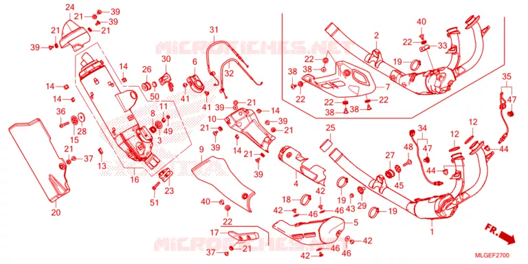 SILENCIEUX D'ECHAPPEMENT Honda MOTO 1100 AFRICA-TWIN 2023  CRF1100DL4P