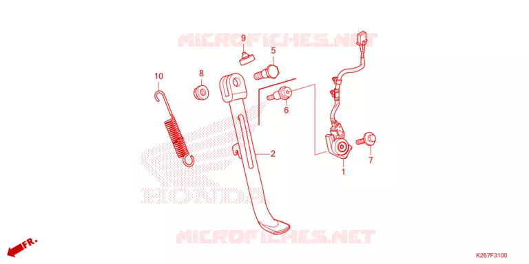 BEQUILLE Honda MOTO 125 MSX 2024  MSX125AP