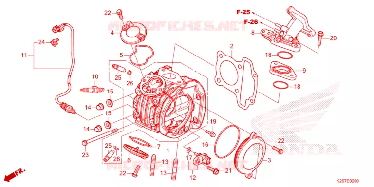 CULASSE Honda MOTO 125 MSX 2023  MSX125AP