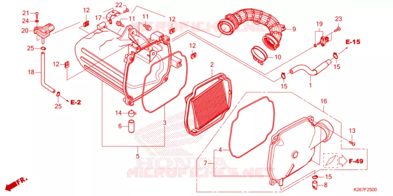 FILTRE A AIR Honda MOTO 125 MSX 2023  MSX125AP