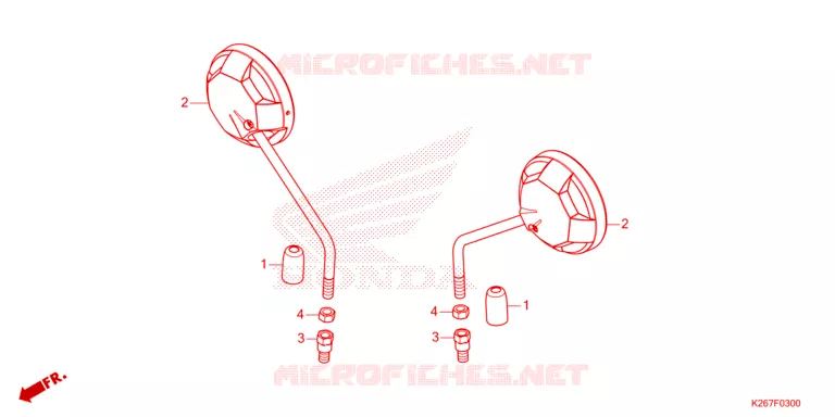RETROVISEUR Honda MOTO 125 MSX 2023  MSX125AP