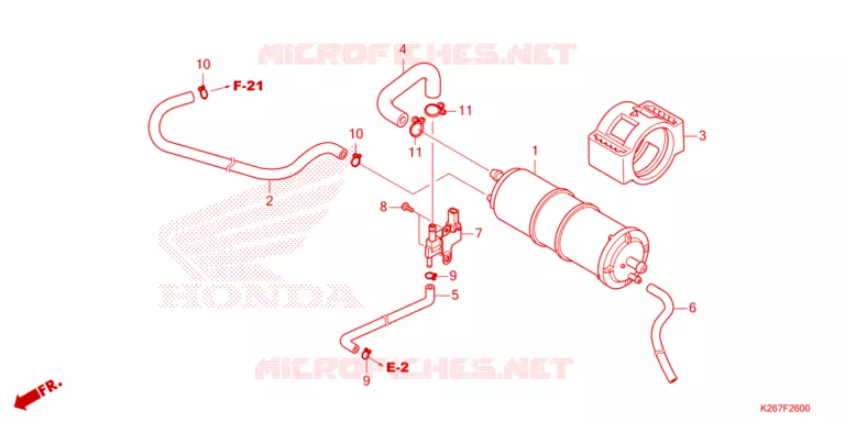 SYSTÈME DE RECYCLAGE DES GAZ Honda MOTO 125 MSX 2024  MSX125AP