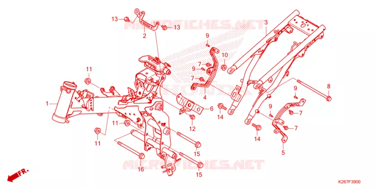 CADRE Honda MOTO 125 MSX 2023  MSX125AP