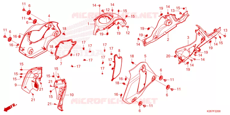 OUIES DE RADIATEUR Honda MOTO 125 MSX 2023  MSX125AP