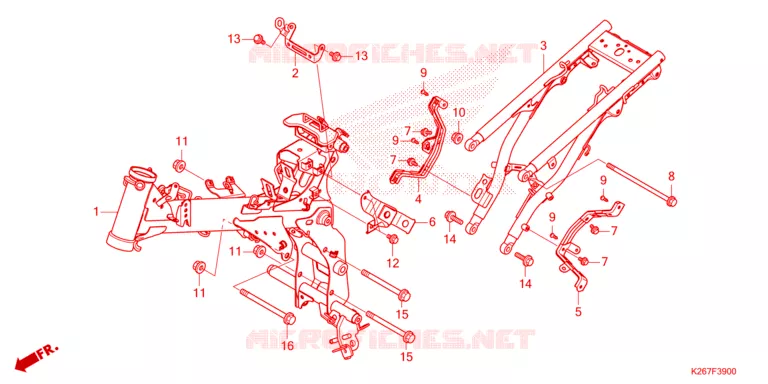 CADRE Honda MOTO 125 MSX 2023  MSX125AP