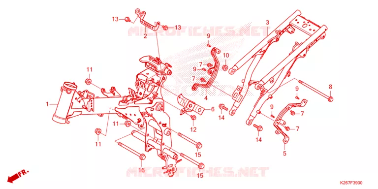 CADRE Honda MOTO 125 MSX 2023  MSX125AP