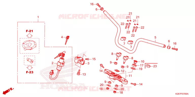 GUIDON Honda MOTO 125 MSX 2023  MSX125AP