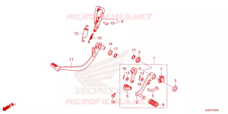 PEDALE Honda MOTO 125 MSX 2023  MSX125AP