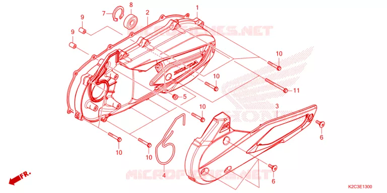 COUVERCLE GAUCHE Honda SCOOTER 110 DIO 2021  NSC110M