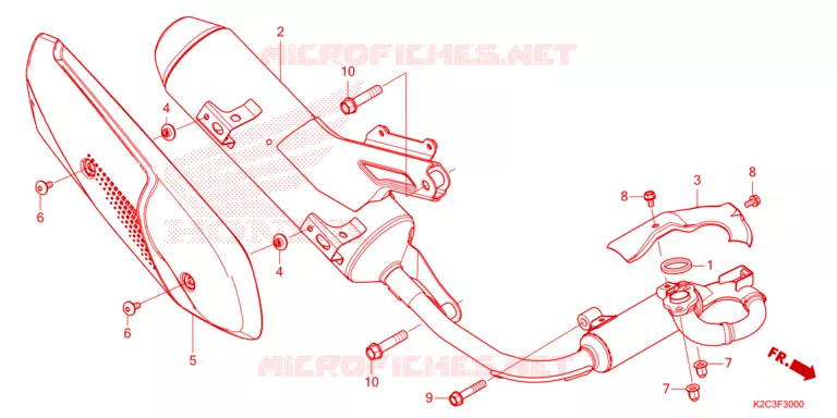 SILENCIEUX D'ECHAPPEMENT Honda SCOOTER 110 DIO 2022  NSC110N