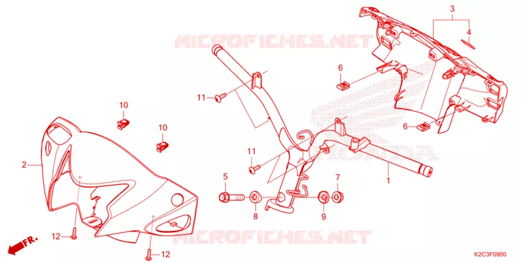 GUIDON - CARENAGE Honda SCOOTER 110 VISION 2024  NSC110P