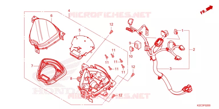 COMPTEUR Honda SCOOTER 110 VISION 2024  NSC110P