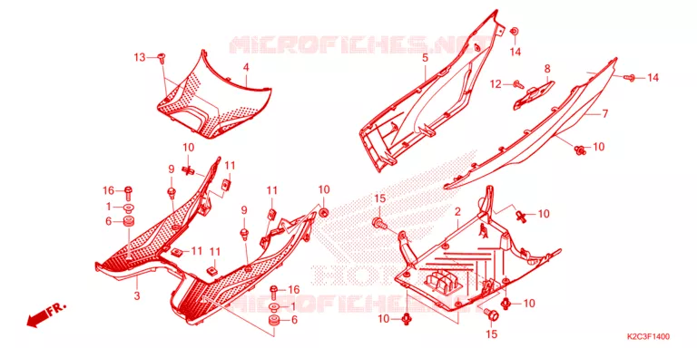 MARCHE PIEDS Honda SCOOTER 110 VISION 2023  NSC110P
