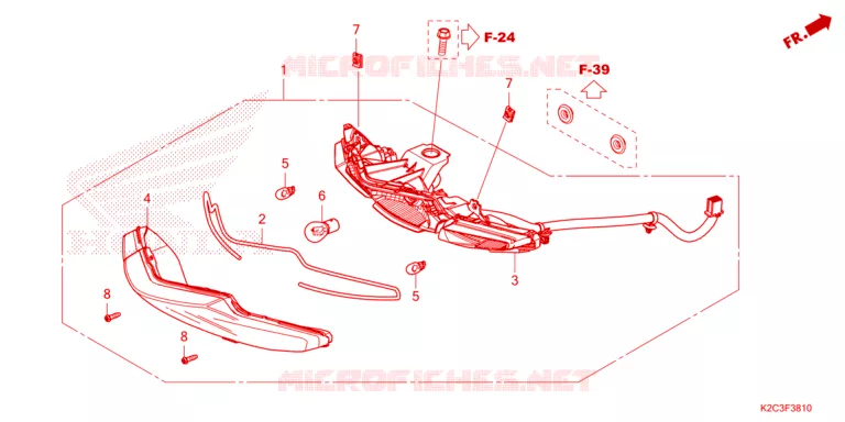FEUX ARRIERE Honda SCOOTER 110 VISION 2023  NSC110P