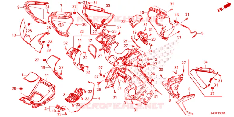 PROTEGE JAMBES Honda SCOOTER 125 FORZA 2023  NSS125ADP