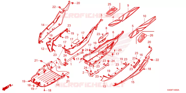 MARCHE PIEDS Honda SCOOTER 125 FORZA 2023  NSS125ADP
