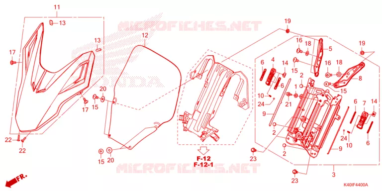 PARE BRISE Honda SCOOTER 125 FORZA 2023  NSS125ADP