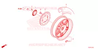 ROUE ARRIERE pour Honda FORZA 125 TOP BOX 2023