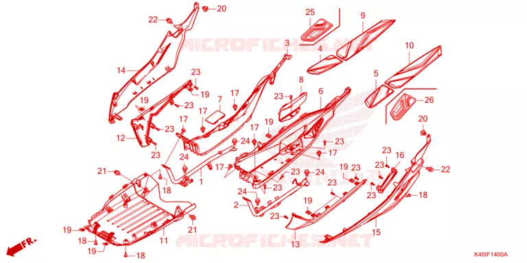 MARCHE PIEDS Honda SCOOTER 125 FORZA 2023  NSS125ADP_TB