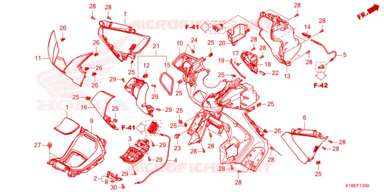PROTEGE JAMBES Honda SCOOTER 250 FORZA 2023  NSS250AP