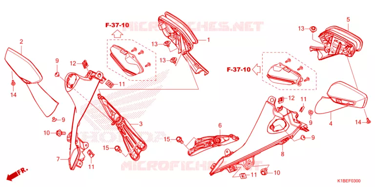 RETROVISEUR Honda SCOOTER 350 FORZA 2024  NSS350AP