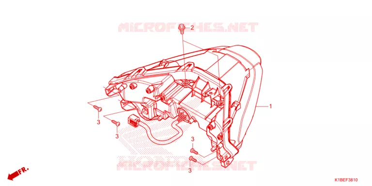 FEUX ARRIERE Honda SCOOTER 350 FORZA 2023  NSS350AP