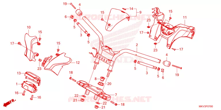 GUIDON Honda SCOOTER 750 FORZA 2023  NSS750P