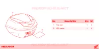 TOP CASE B *NHC61P* pour Honda SH 125 SPORTY 3ED 2023
