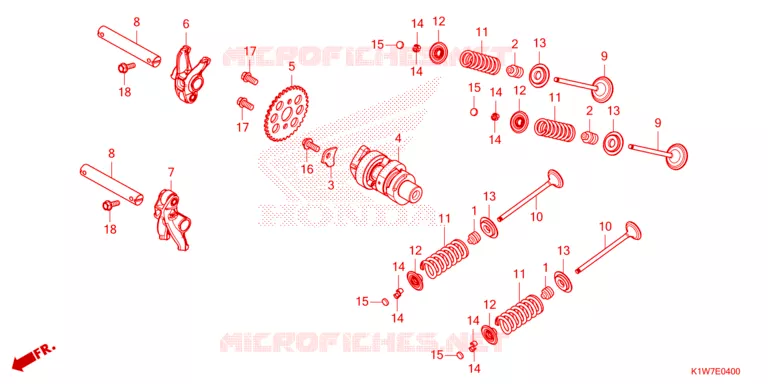 ARBRE A CAMES - SOUPAPE Honda SCOOTER 350 SH 2023  SH350ASP