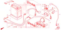 BATTERIE pour Honda TRX 250 FOURTRAX RECON Standard 2022