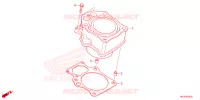 CYLINDRE pour Honda FOURTRAX 420 RANCHER 4X4 AT DCT EPS 2023