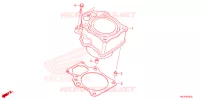CYLINDRE pour Honda FOURTRAX 420 RANCHER 4X4 ES 2023