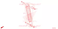 AMORTISSEUR ARRIERE pour Honda FOURTRAX 520 FOREMAN 4X4 BASE 2023