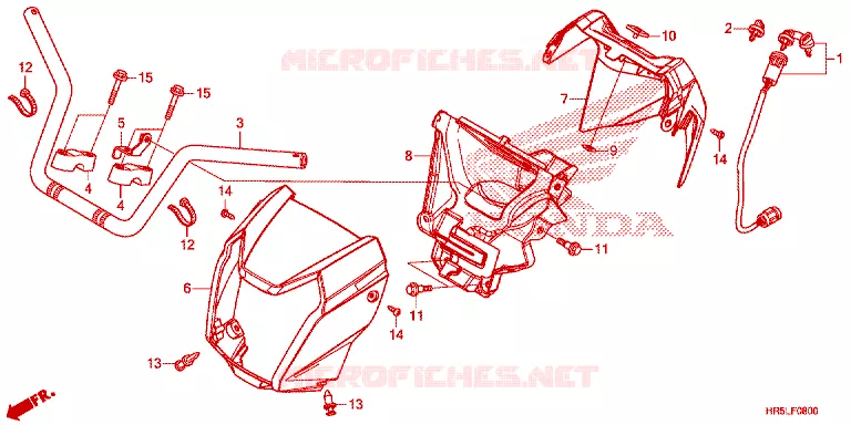 GUIDON Honda ATV 520 FOURTRAX 2022  TRX520FM6N