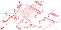 PEDALE   REPOSE PIED pour Honda FOURTRAX 520 RUBICON IRS EPS 2023