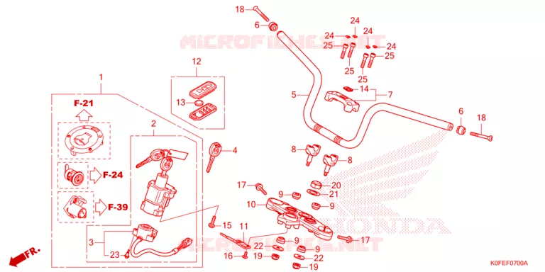 GUIDON Honda MOTO 125 MONKEY 2023  Z125MAP