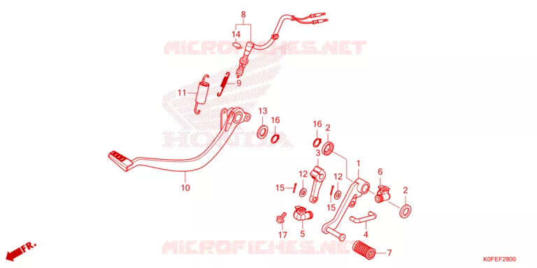PEDALE Honda MOTO 125 MONKEY 2023  Z125MAP
